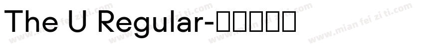 The U Regular字体转换